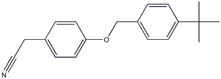 2-{4-[(4-tert-butylphenyl)methoxy]phenyl}acetonitrile 化学構造式