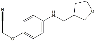 2-{4-[(oxolan-3-ylmethyl)amino]phenoxy}acetonitrile 结构式