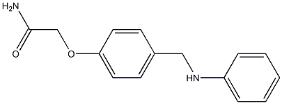 2-{4-[(phenylamino)methyl]phenoxy}acetamide Struktur