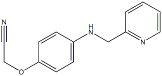 2-{4-[(pyridin-2-ylmethyl)amino]phenoxy}acetonitrile,,结构式