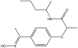 2-{4-[1-(hydroxyimino)ethyl]phenoxy}-N-(pentan-2-yl)propanamide Structure