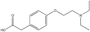 2-{4-[2-(diethylamino)ethoxy]phenyl}acetic acid,,结构式