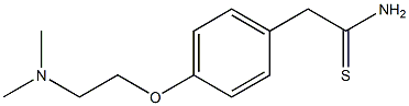 2-{4-[2-(dimethylamino)ethoxy]phenyl}ethanethioamide