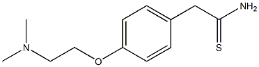  2-{4-[2-(dimethylamino)ethoxy]phenyl}ethanethioamide