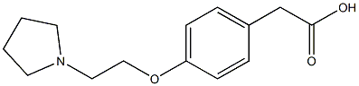 2-{4-[2-(pyrrolidin-1-yl)ethoxy]phenyl}acetic acid Structure