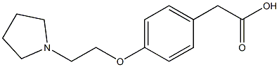  2-{4-[2-(pyrrolidin-1-yl)ethoxy]phenyl}acetic acid