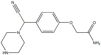 2-{4-[cyano(piperazin-1-yl)methyl]phenoxy}acetamide