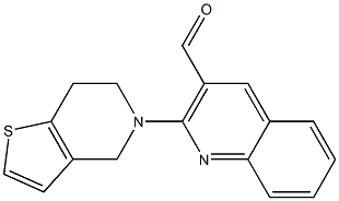 2-{4H,5H,6H,7H-thieno[3,2-c]pyridin-5-yl}quinoline-3-carbaldehyde,,结构式