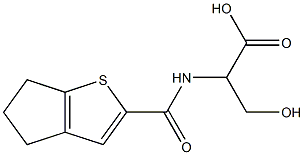 2-{4H,5H,6H-cyclopenta[b]thiophen-2-ylformamido}-3-hydroxypropanoic acid