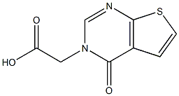 2-{4-oxo-3H,4H-thieno[2,3-d]pyrimidin-3-yl}acetic acid Struktur