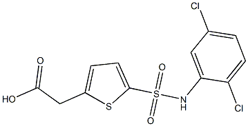 2-{5-[(2,5-dichlorophenyl)sulfamoyl]thiophen-2-yl}acetic acid