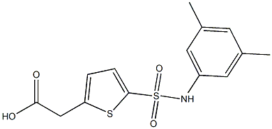 2-{5-[(3,5-dimethylphenyl)sulfamoyl]thiophen-2-yl}acetic acid|