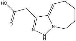 2-{5H,6H,7H,8H,9H-[1,2,4]triazolo[3,4-a]azepin-3-yl}acetic acid 化学構造式