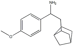 2-{bicyclo[2.2.1]heptan-2-yl}-1-(4-methoxyphenyl)ethan-1-amine 化学構造式