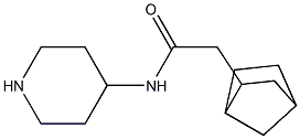 2-{bicyclo[2.2.1]heptan-2-yl}-N-(piperidin-4-yl)acetamide 结构式