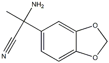 2-amino-2-(1,3-benzodioxol-5-yl)propanenitrile 结构式