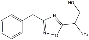 2-amino-2-(3-benzyl-1,2,4-oxadiazol-5-yl)ethan-1-ol 结构式