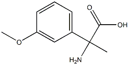 2-amino-2-(3-methoxyphenyl)propanoic acid Structure