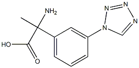 2-amino-2-[3-(1H-tetrazol-1-yl)phenyl]propanoic acid Structure
