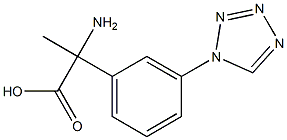 2-amino-2-[3-(1H-tetrazol-1-yl)phenyl]propanoic acid 化学構造式