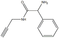 2-amino-2-phenyl-N-prop-2-ynylacetamide 结构式