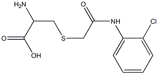 2-amino-3-({2-[(2-chlorophenyl)amino]-2-oxoethyl}thio)propanoic acid Structure