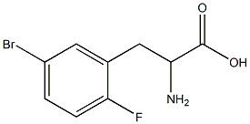 2-amino-3-(5-bromo-2-fluorophenyl)propanoic acid Structure