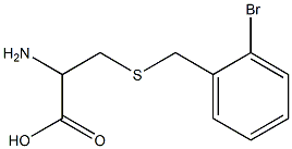 2-amino-3-[(2-bromobenzyl)thio]propanoic acid 结构式
