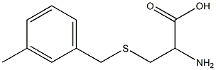 2-amino-3-[(3-methylbenzyl)thio]propanoic acid Struktur