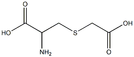 2-amino-3-[(carboxymethyl)sulfanyl]propanoic acid 化学構造式