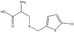 2-amino-3-{[(5-chlorothien-2-yl)methyl]thio}propanoic acid 结构式