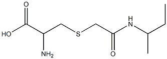 2-amino-3-{[2-(sec-butylamino)-2-oxoethyl]thio}propanoic acid Structure