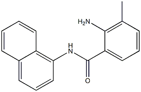 2-amino-3-methyl-N-(naphthalen-1-yl)benzamide 结构式