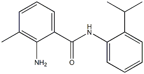 2-amino-3-methyl-N-[2-(propan-2-yl)phenyl]benzamide 结构式