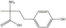 2-amino-4-(4-hydroxyphenyl)-2-methylbutanoic acid,,结构式