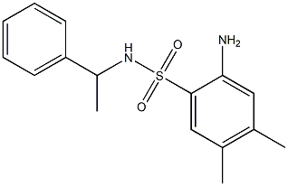 2-amino-4,5-dimethyl-N-(1-phenylethyl)benzene-1-sulfonamide