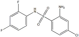 2-amino-4-chloro-N-(2,4-difluorophenyl)benzene-1-sulfonamide 结构式