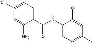 2-amino-4-chloro-N-(2-chloro-4-methylphenyl)benzamide,,结构式