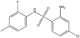 2-amino-4-chloro-N-(2-fluoro-4-methylphenyl)benzene-1-sulfonamide