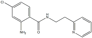 2-amino-4-chloro-N-(2-pyridin-2-ylethyl)benzamide 化学構造式