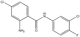  2-amino-4-chloro-N-(3-chloro-4-fluorophenyl)benzamide