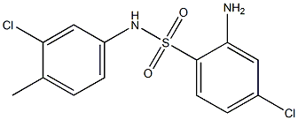 2-amino-4-chloro-N-(3-chloro-4-methylphenyl)benzene-1-sulfonamide Structure