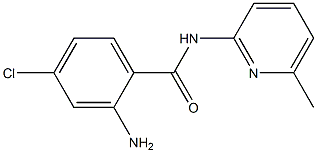 2-amino-4-chloro-N-(6-methylpyridin-2-yl)benzamide,,结构式