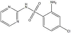 2-amino-4-chloro-N-(pyrimidin-2-yl)benzene-1-sulfonamide 结构式