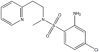 2-amino-4-chloro-N-methyl-N-[2-(pyridin-2-yl)ethyl]benzene-1-sulfonamide