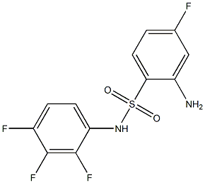 2-amino-4-fluoro-N-(2,3,4-trifluorophenyl)benzene-1-sulfonamide