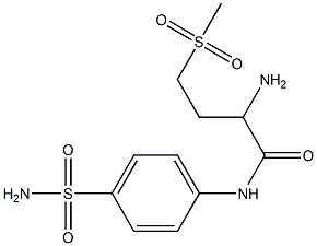 2-amino-4-methanesulfonyl-N-(4-sulfamoylphenyl)butanamide Structure