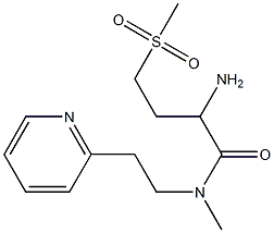  2-amino-4-methanesulfonyl-N-methyl-N-[2-(pyridin-2-yl)ethyl]butanamide