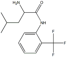 2-amino-4-methyl-N-[2-(trifluoromethyl)phenyl]pentanamide Structure