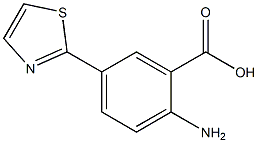 2-amino-5-(1,3-thiazol-2-yl)benzoic acid Structure